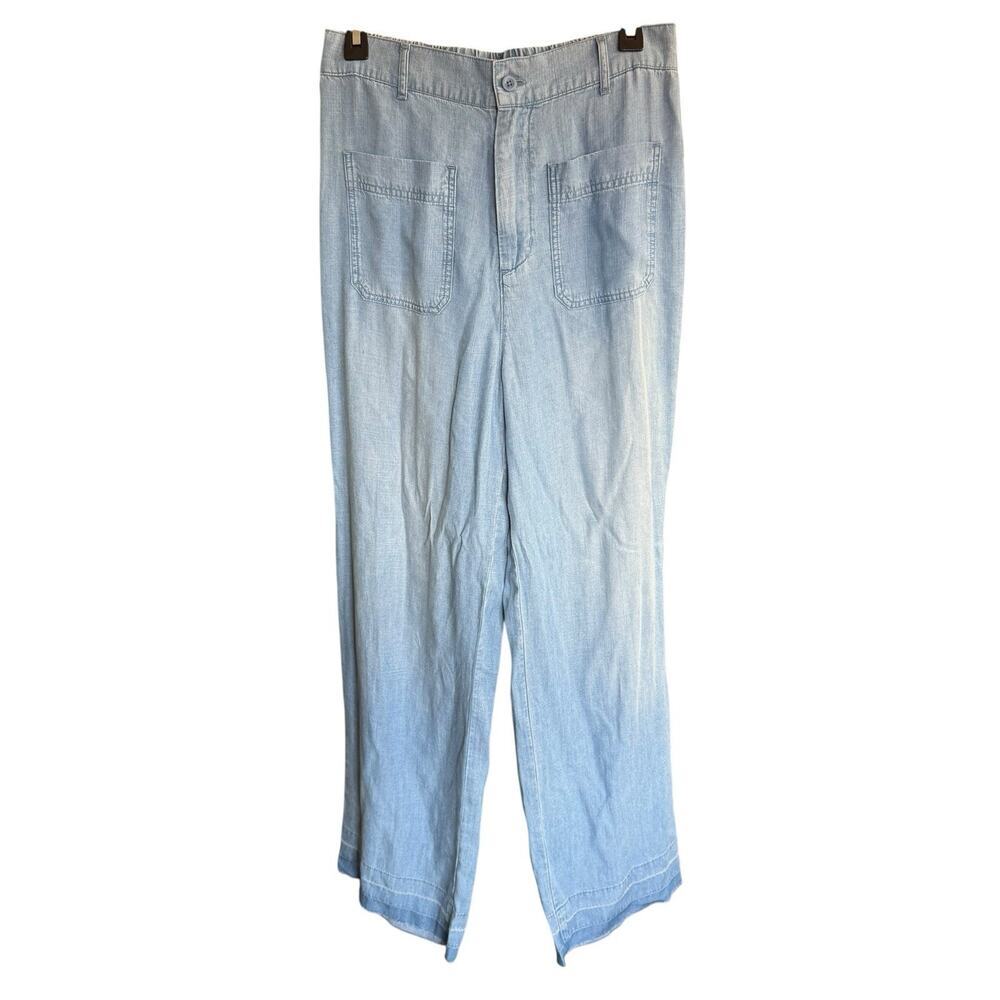 Cloth & Stone Blue Wide Leg High Waisted Jeans Sz M Bohemian Boho Hippie NWT